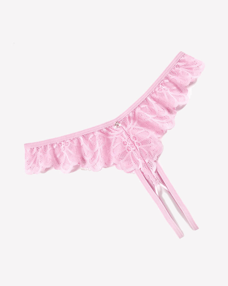 Lace Panties Criss Corss Thong