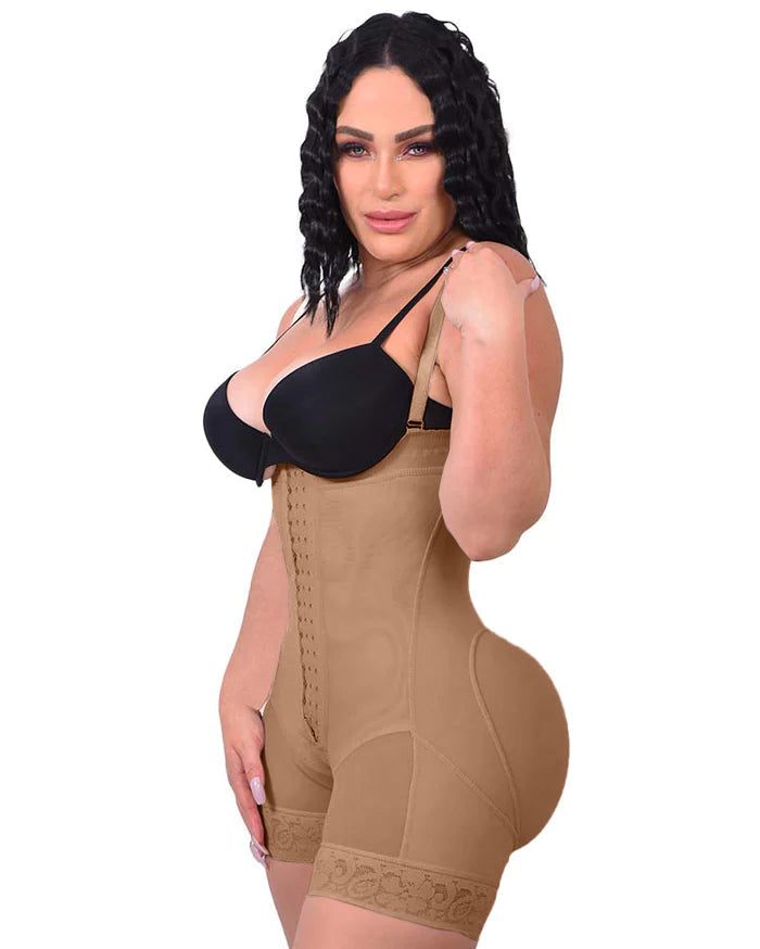 Tummy Control Butt Thigh With Lace Shapewear