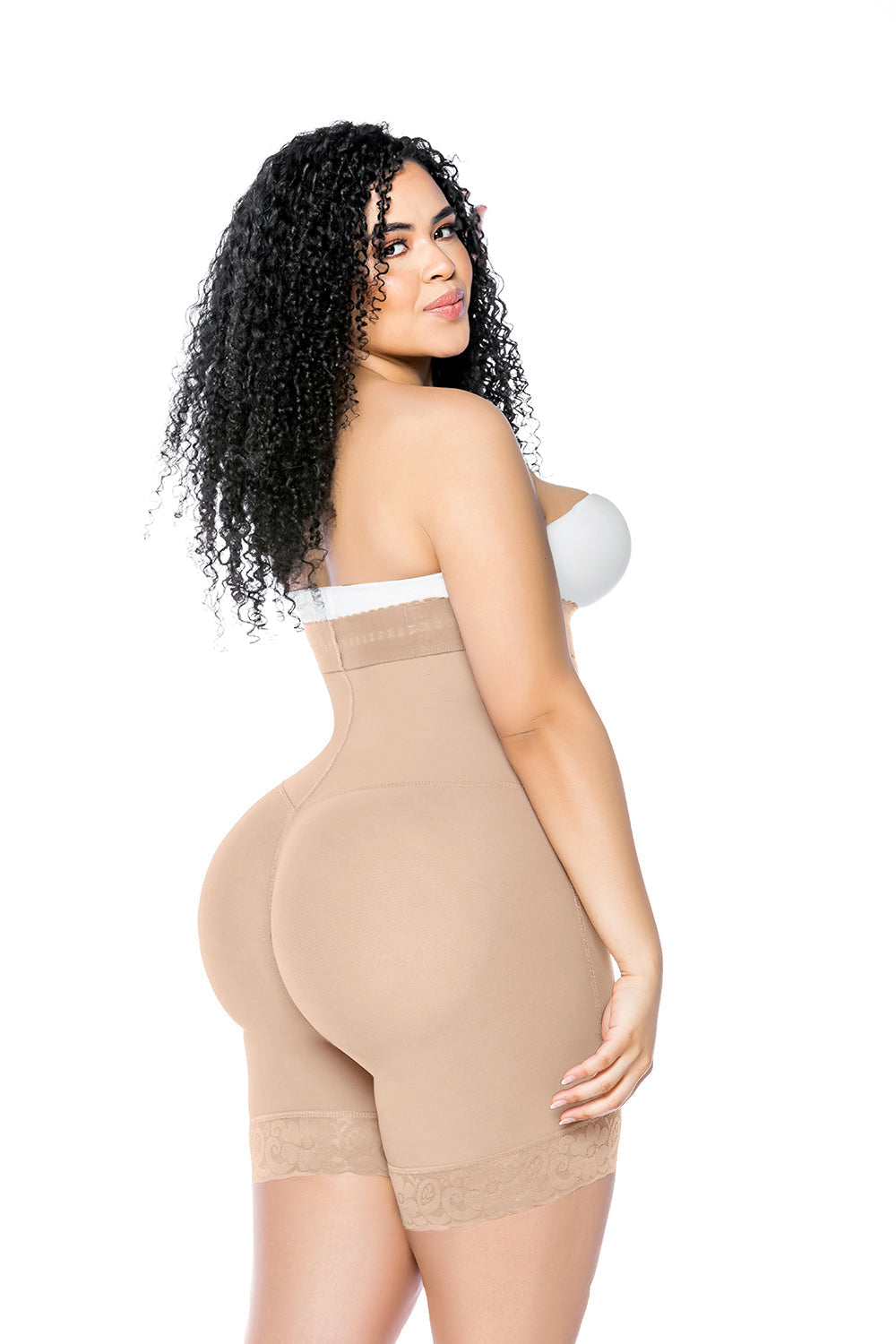Butt Lifter Belly Control Panties Crotch With Zipper Lace Shapewear