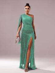 One Shoulder Cloak Prom Dress MCB0931