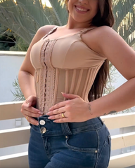 New Hourglass Shapewear Vest Waist Steel Belt