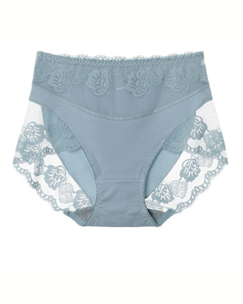 Lace Breathable Plus Size Tummy Control Briefs