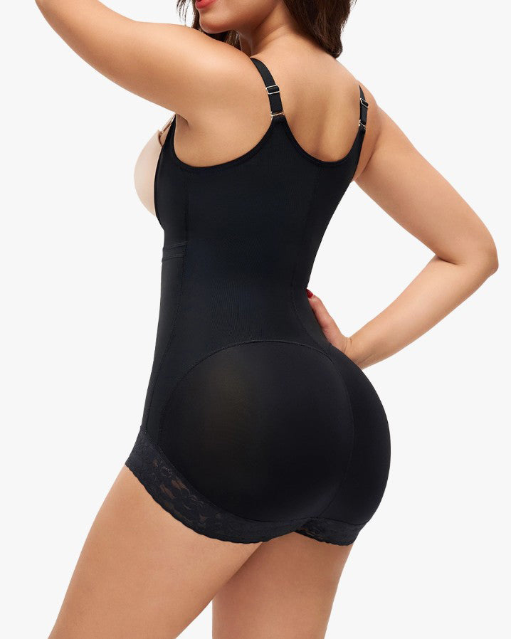 Lace Trims Slimming Thong Shapewear
