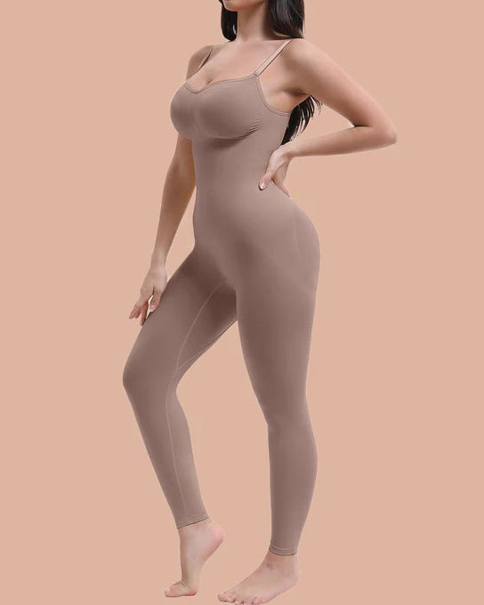 Seamless Comfort Shaping Long Sleeveless Full Body Shaper