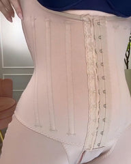 Steel Bones Tummy Control Open Chest Hook Eye Body Shaper