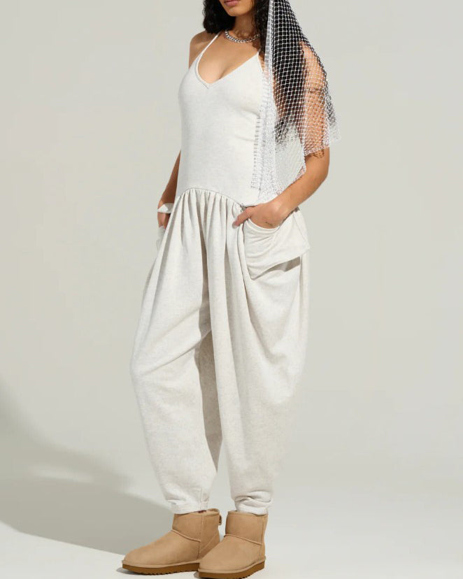 Comfort Sleeveless Slim-Fit Jumpsuit
