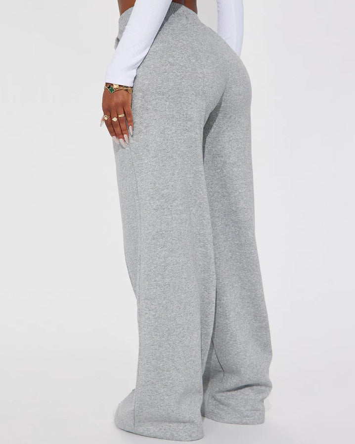 Comfortable Wide-Leg Sweat Pants