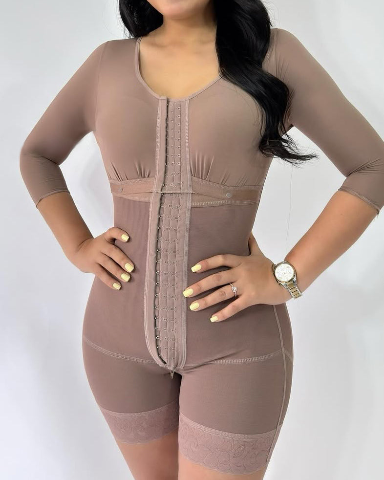 Long-Sleeved Slimming Shapewear