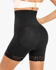 High-Rise Tummy-Controlling Front Zip Shaping Shorts