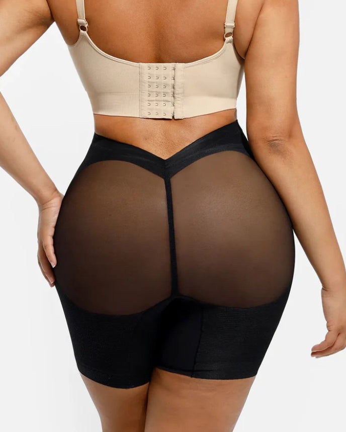 Sheer Mesh Comfort Butt Lifting Shaping Shorts
