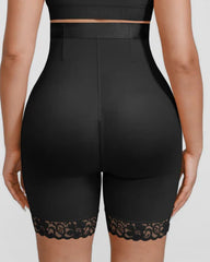 High-Waisted Side Steel Bone Tummy-Controlling Shorts