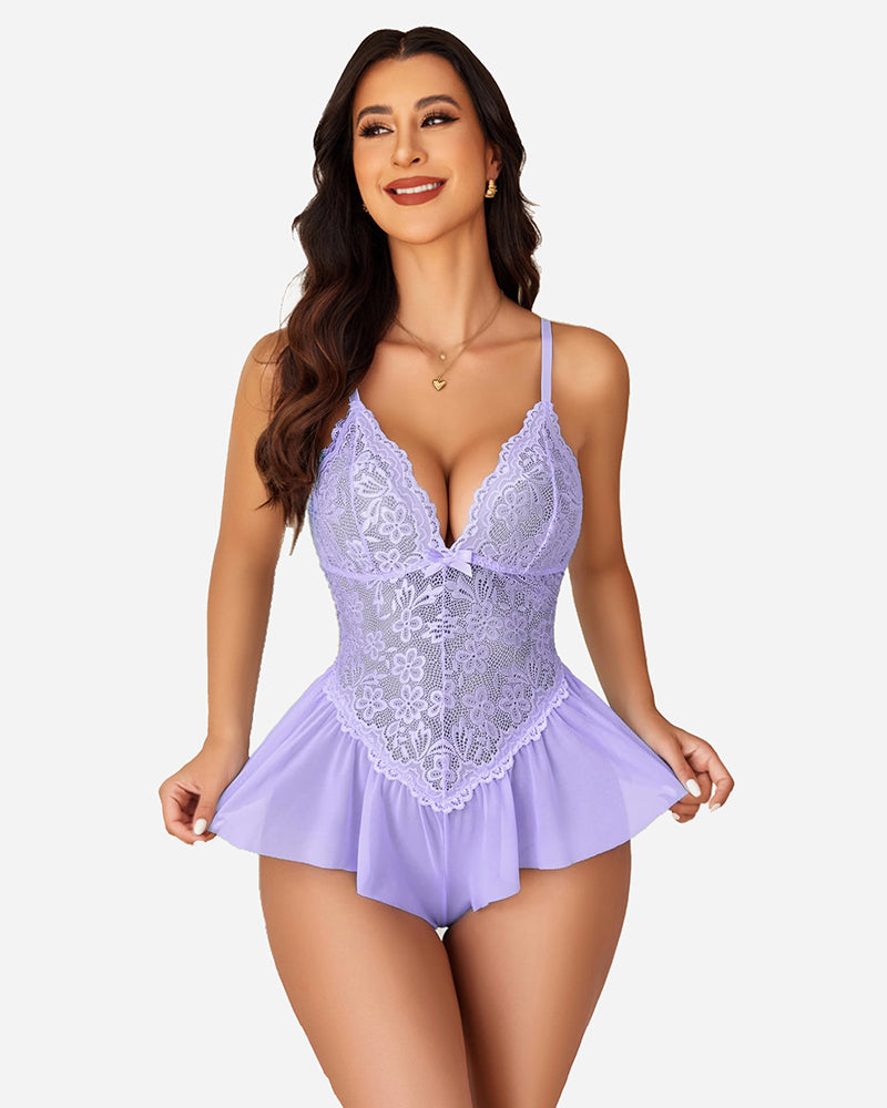 Lace Bodysuit One Piece Teddy