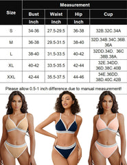 Contrast Bra and Panty Set