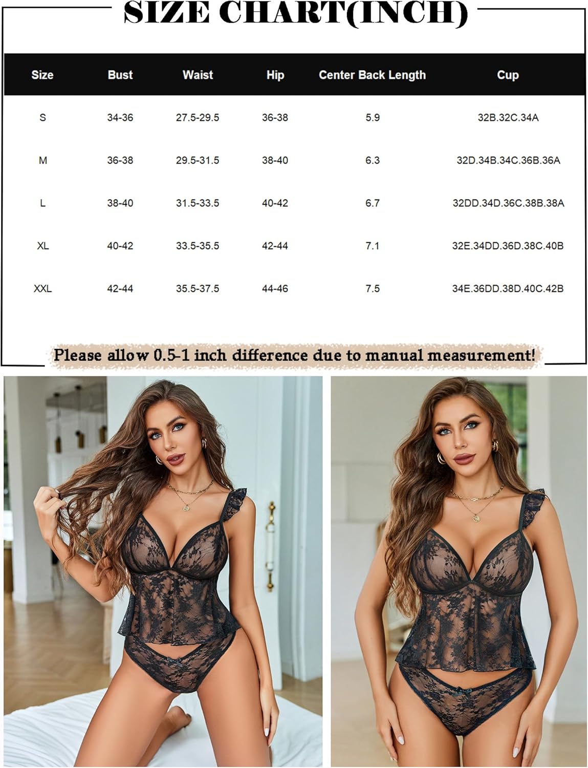 Bra And Panty Sets Cami Top 2 Pcs Pjs Sets