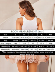 Flowy Layered Lace Asymmetrical Short Skirts