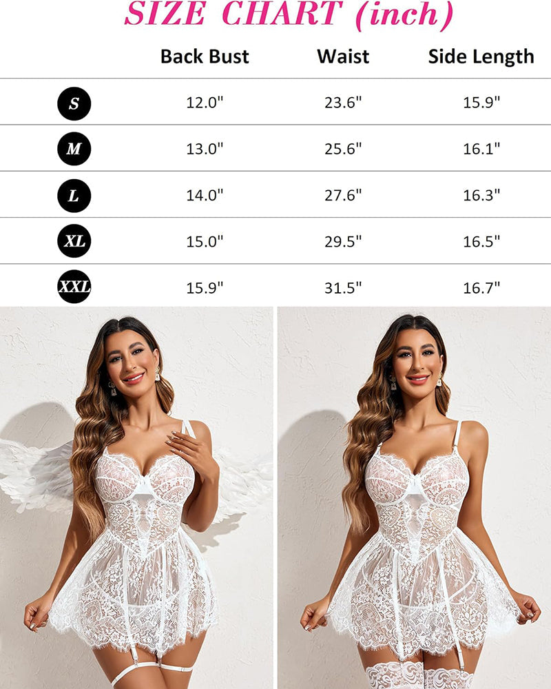 Fairy Eyelash Lace Slip Dress