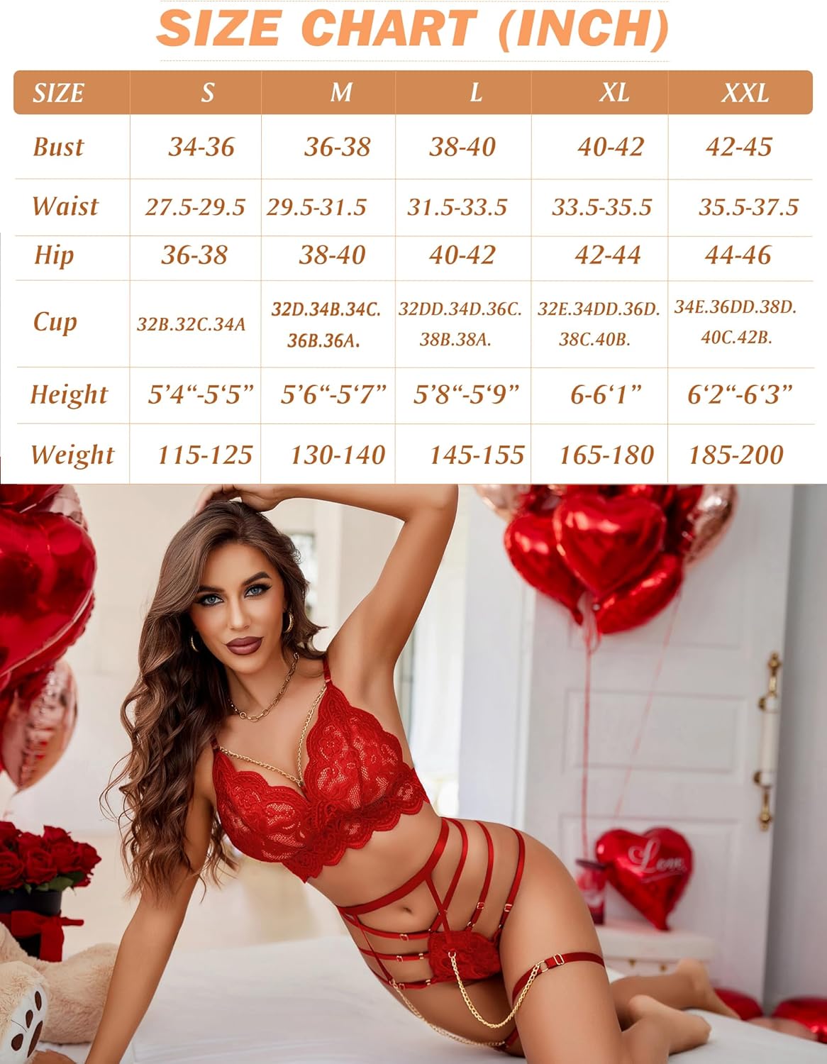 Garter Lingerie Lace Bra and Panty Set