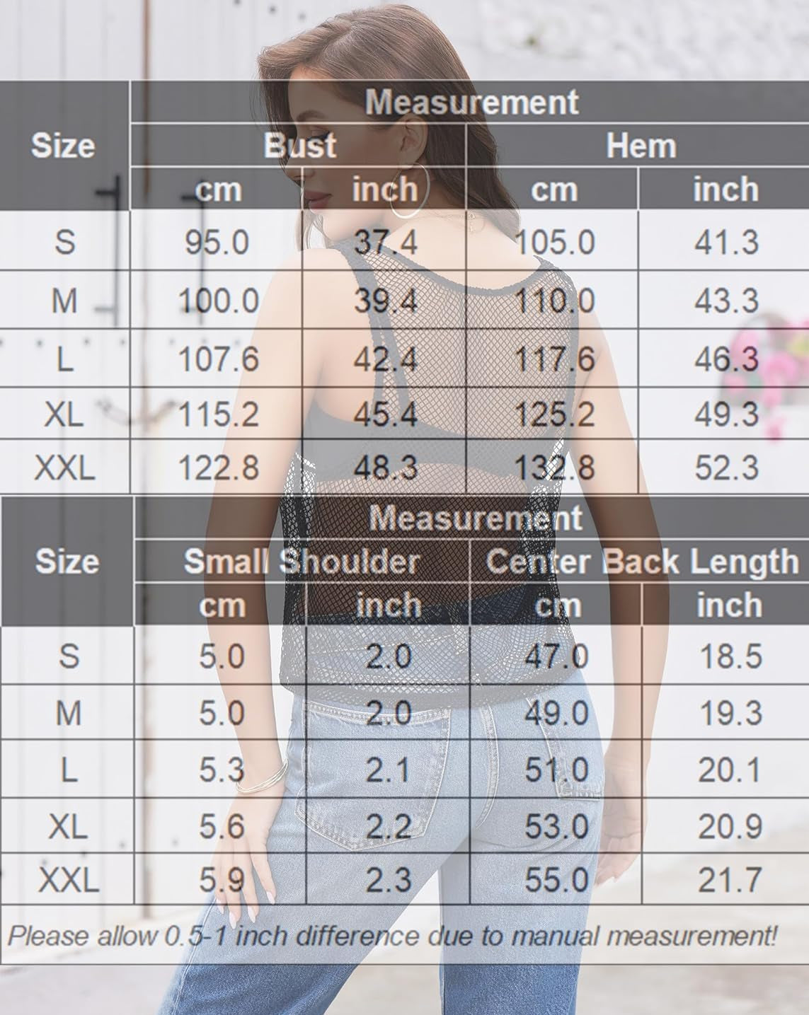 Fishnet Top Sleeveless Fishnet Blouses Shirt
