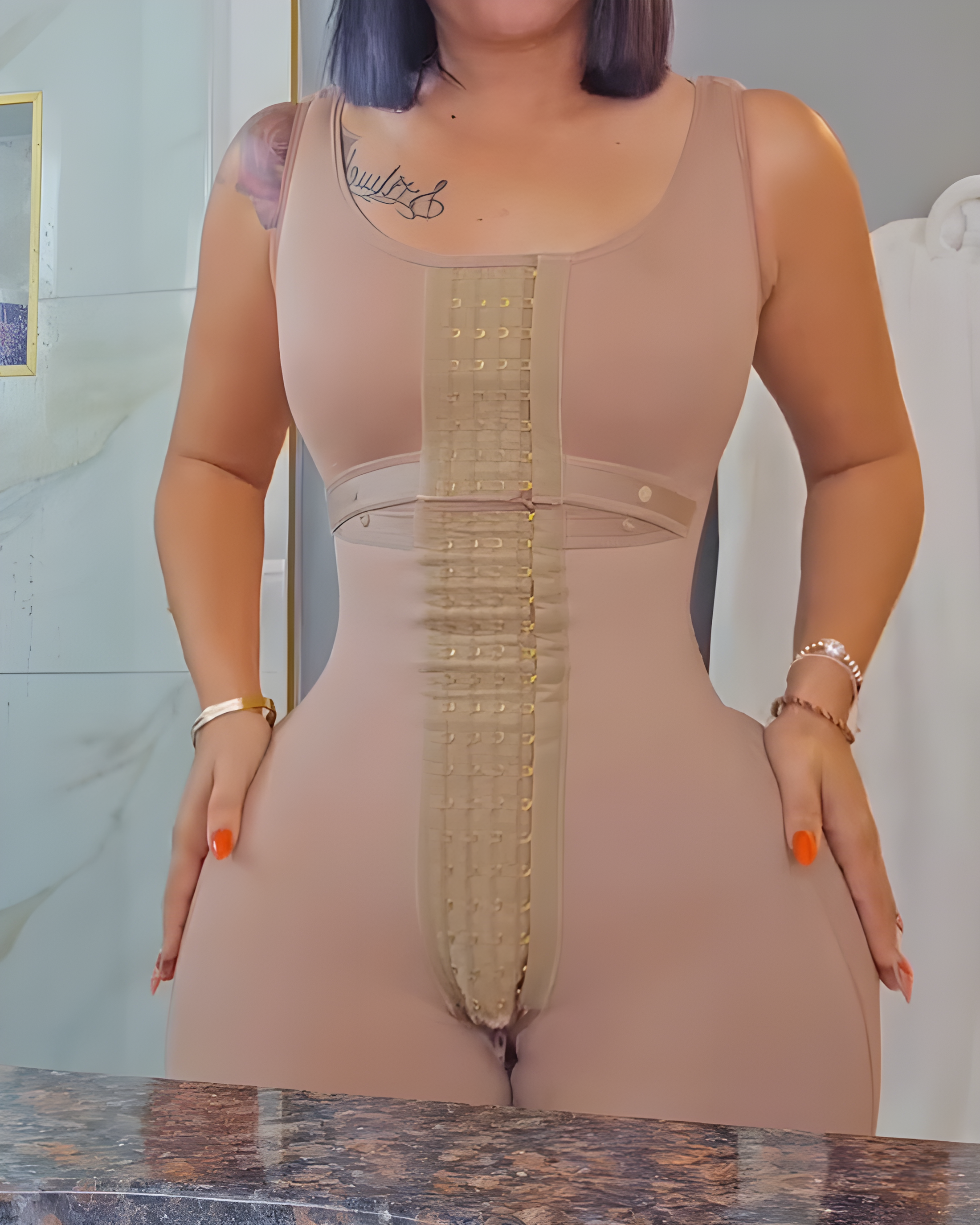 4-Rows Hook and Eye Strong Shaping Body Shaper