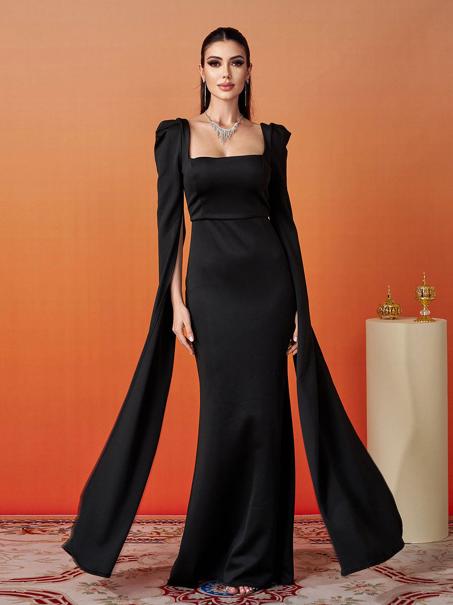 Formal Square Neck Mermaid Dress