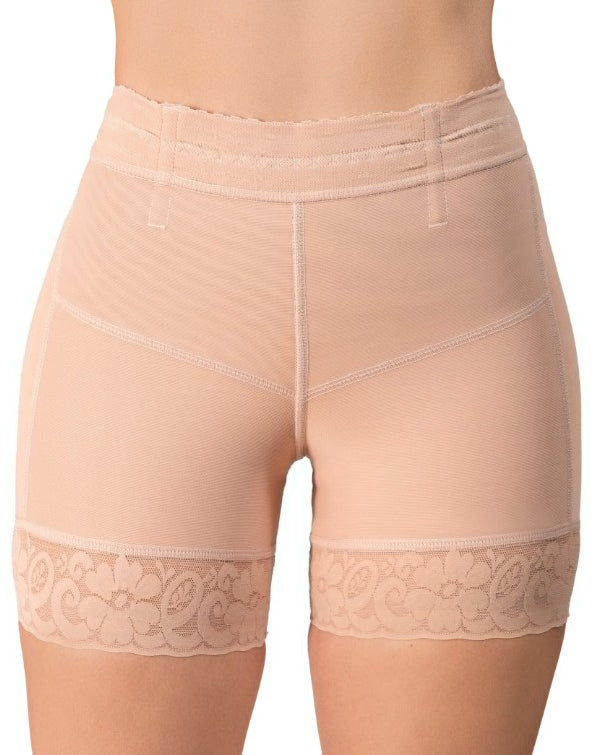 Lace Trim Butt Lifter Shaper Shorts