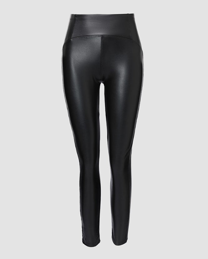 Slim-Fit Leather Skinny Pants