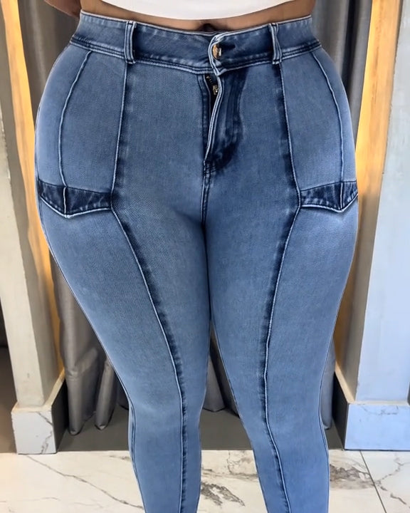 Skinny Hip-Lifting Slim Jeans