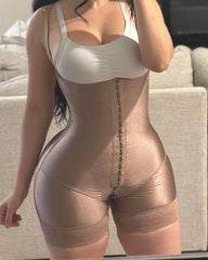 Open-Chest Comfortable Tummy-Control Hook Eye Shapewear