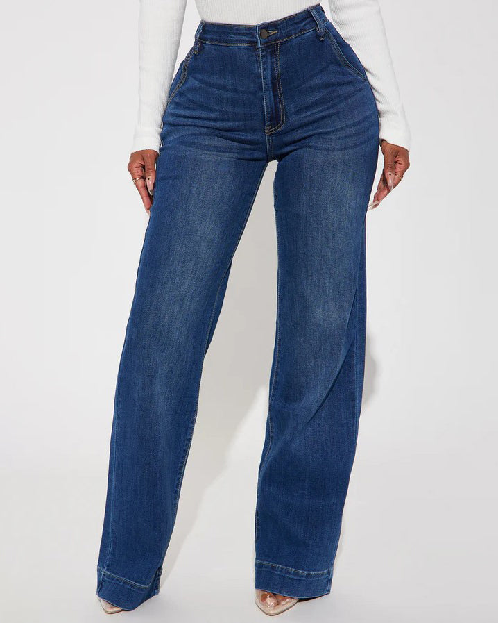 Wide-Leg Slimming Jeans