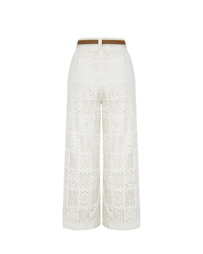 Hollow Casual Wide Leg Pants