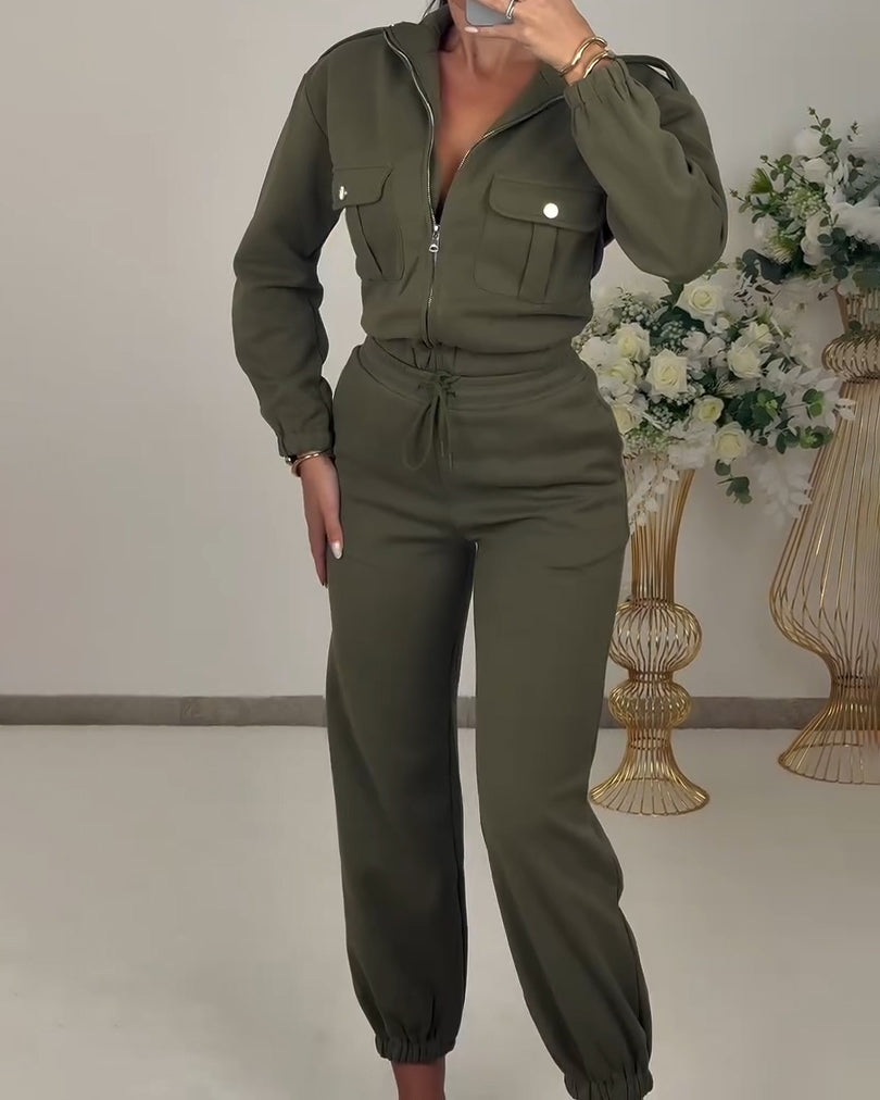 Comfortable Slim Casual 2-Piece Set