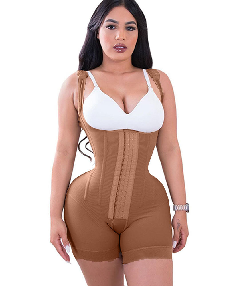 Tummy Control Double Compression Adjustable Bodysuit