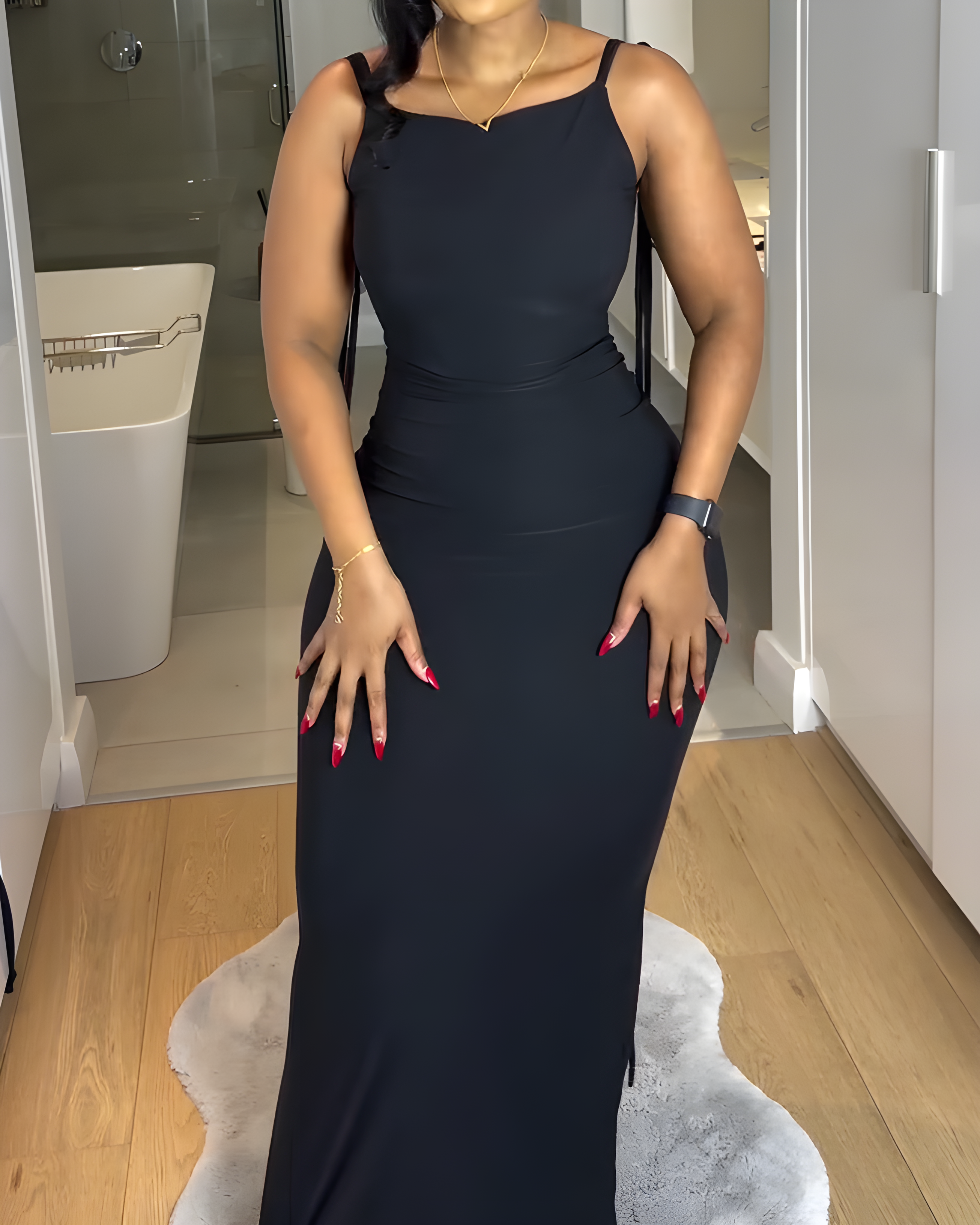 Slim Slip Maxi Dress