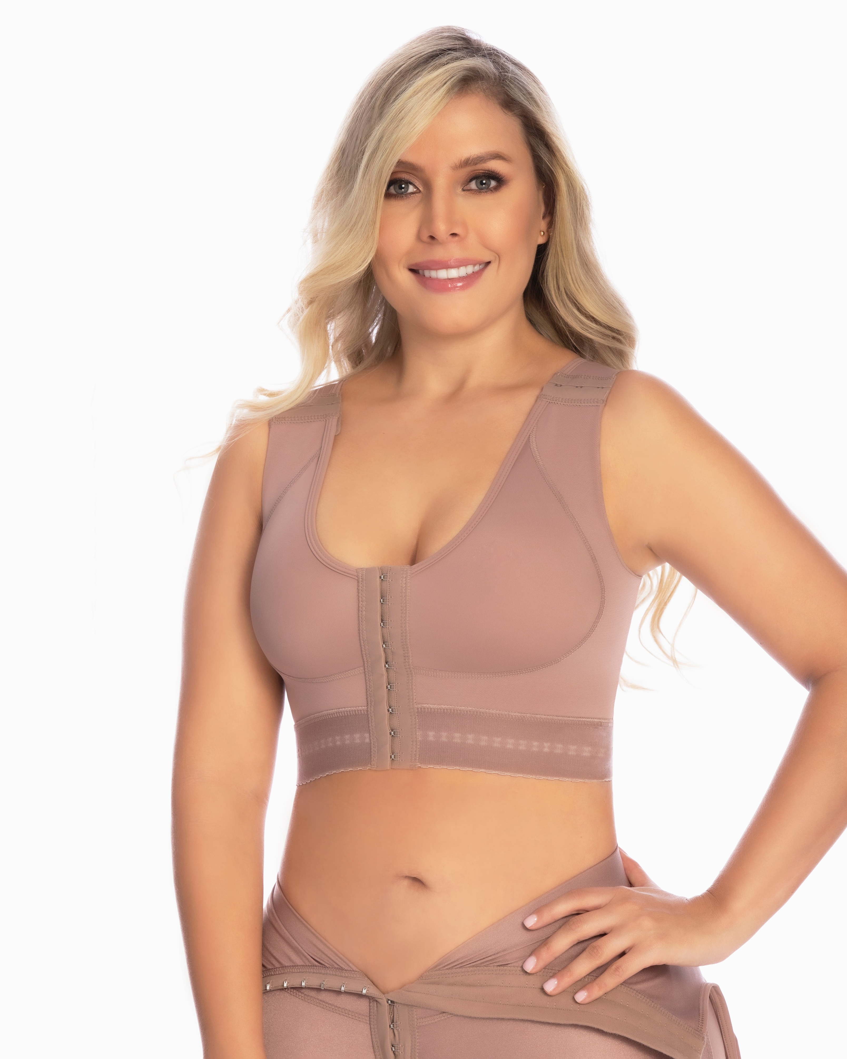 Buttoned Shape Bra