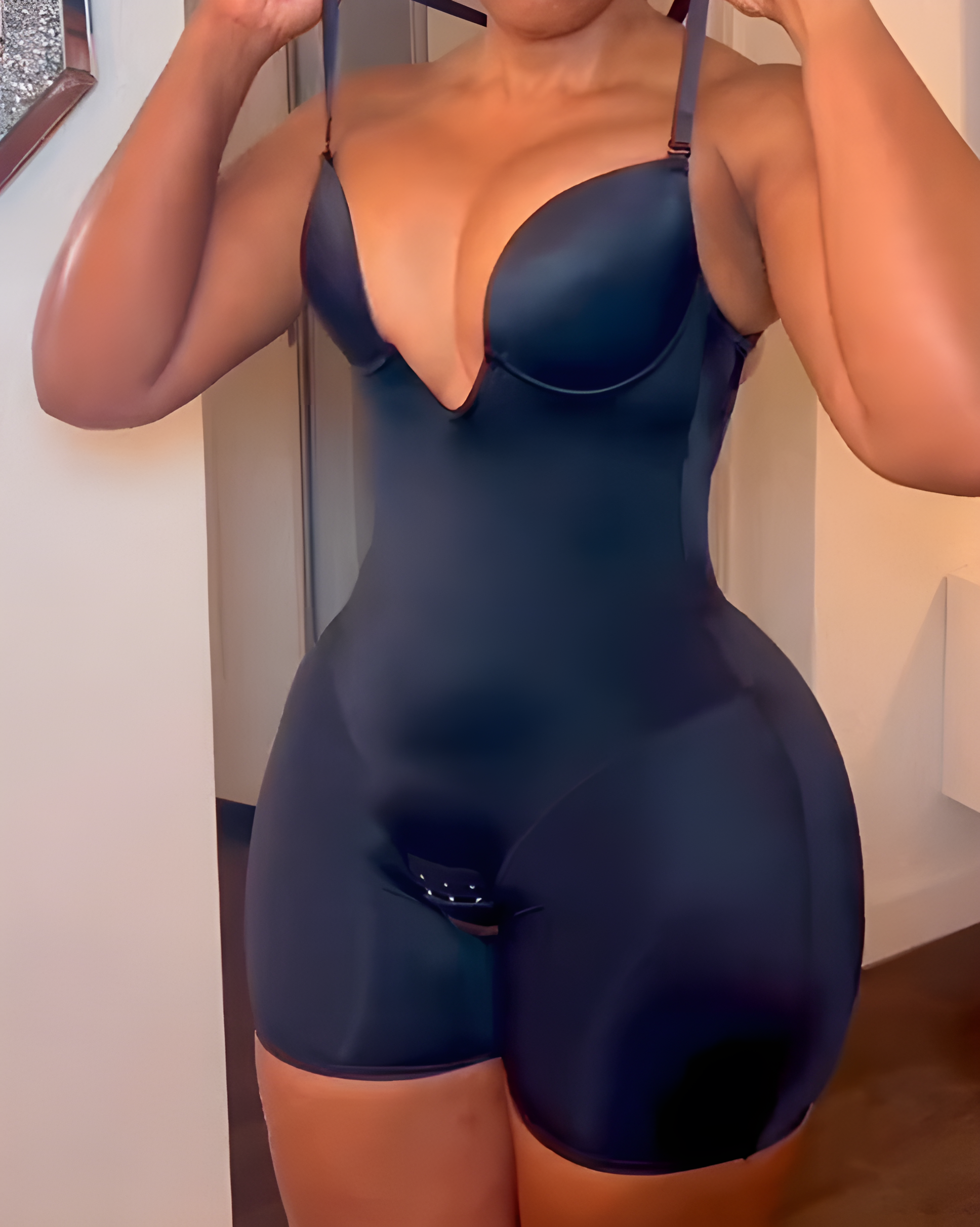 U Plunge Backless Tummy Control Seamless Shapewear