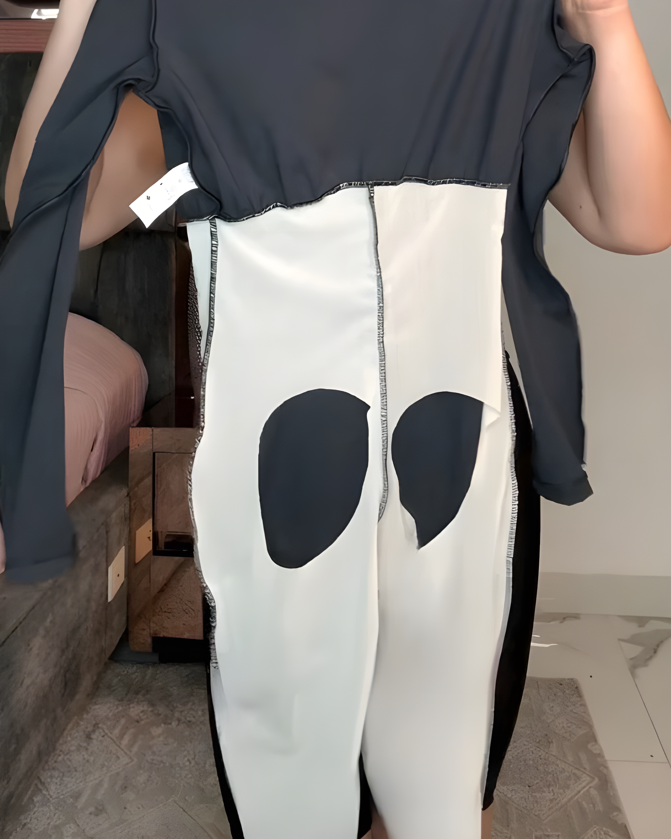 Tummy-Control Long-Sleeved Bodycon Jumpsuit