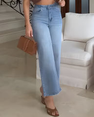 Wide-Leg Slim Jeans