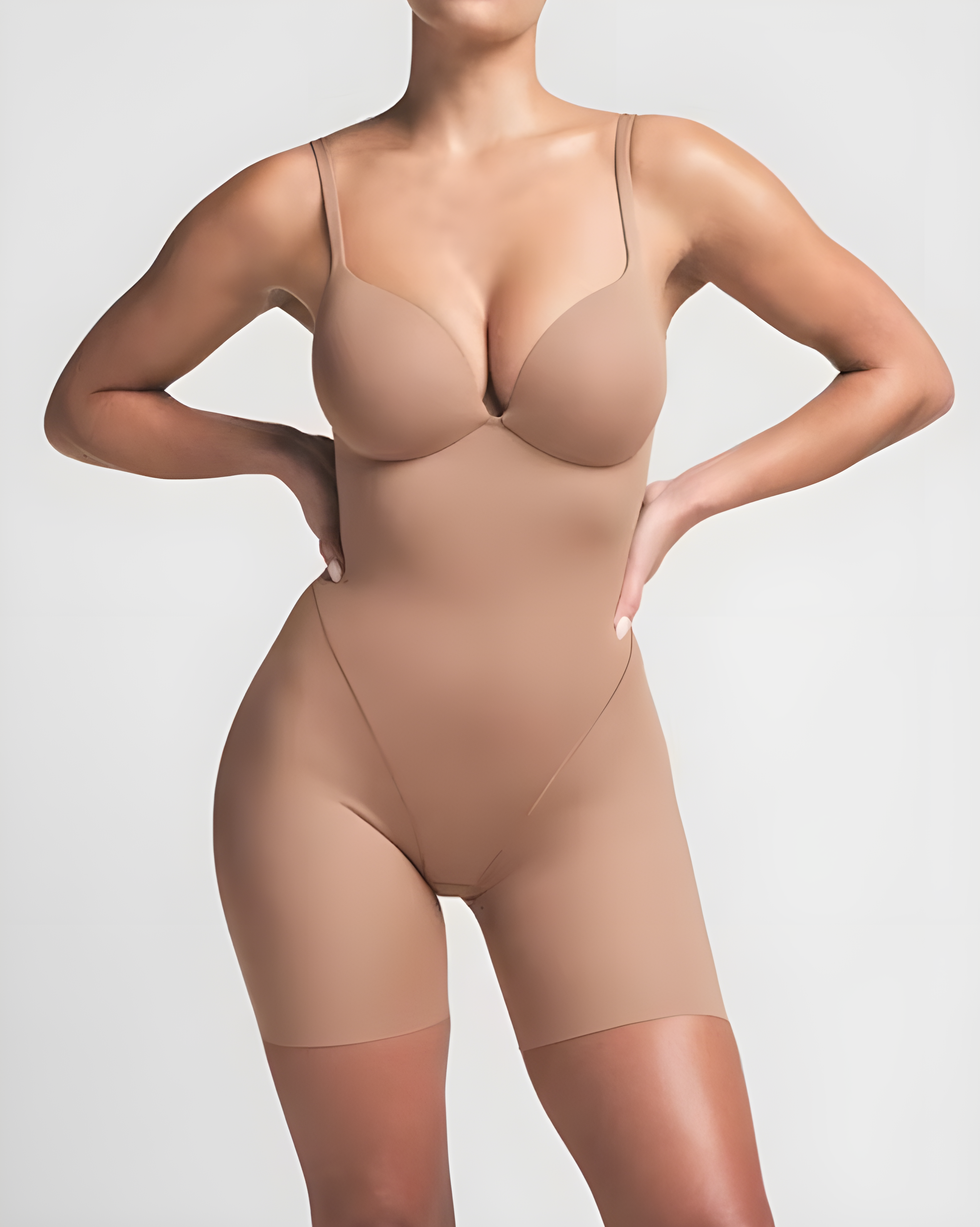 V-Neck Seamless Butt Ehance Shapewear