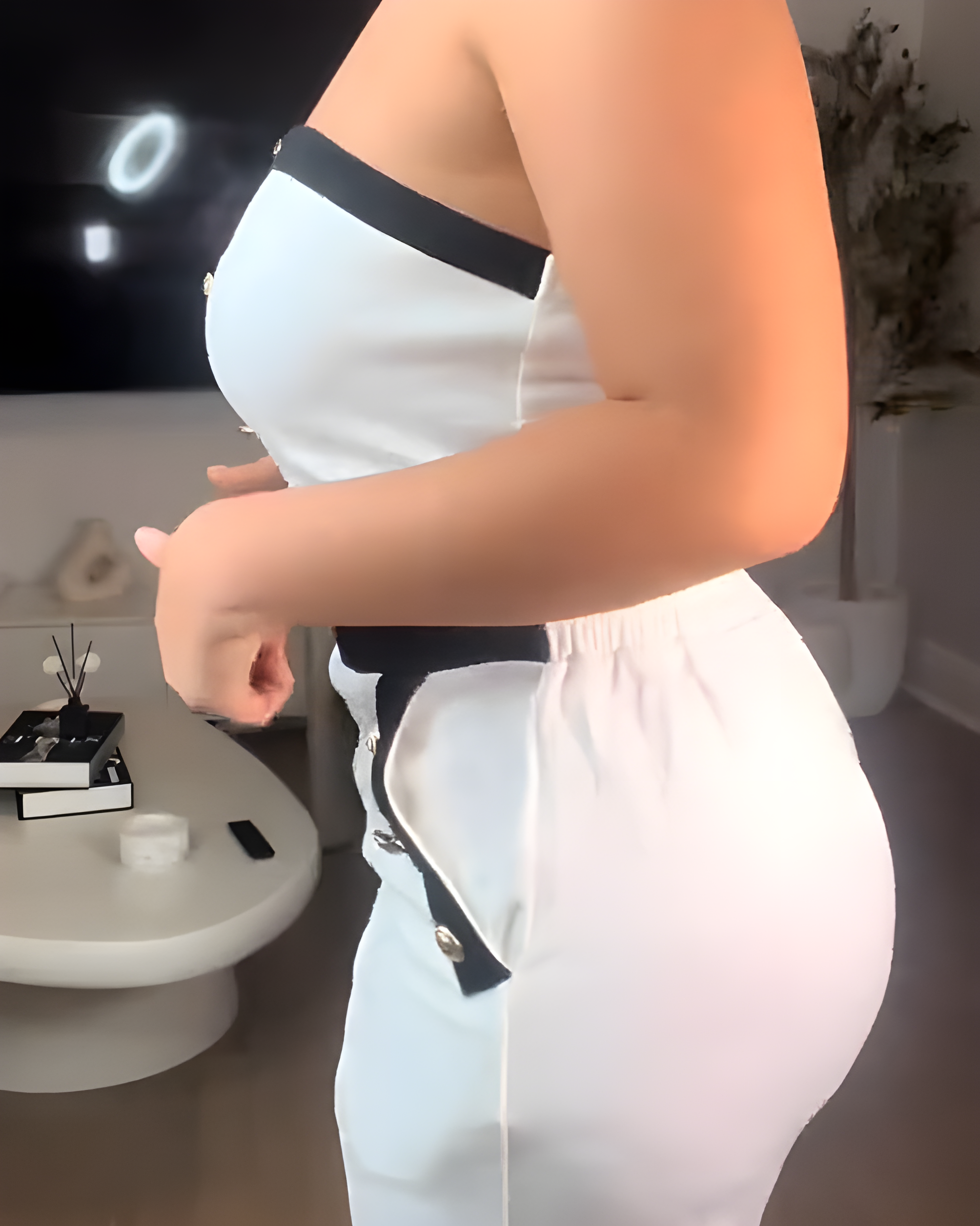 Sleeveless Trousers 2-Piece Set