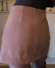 Built-In Shorts Corduroy Skirt