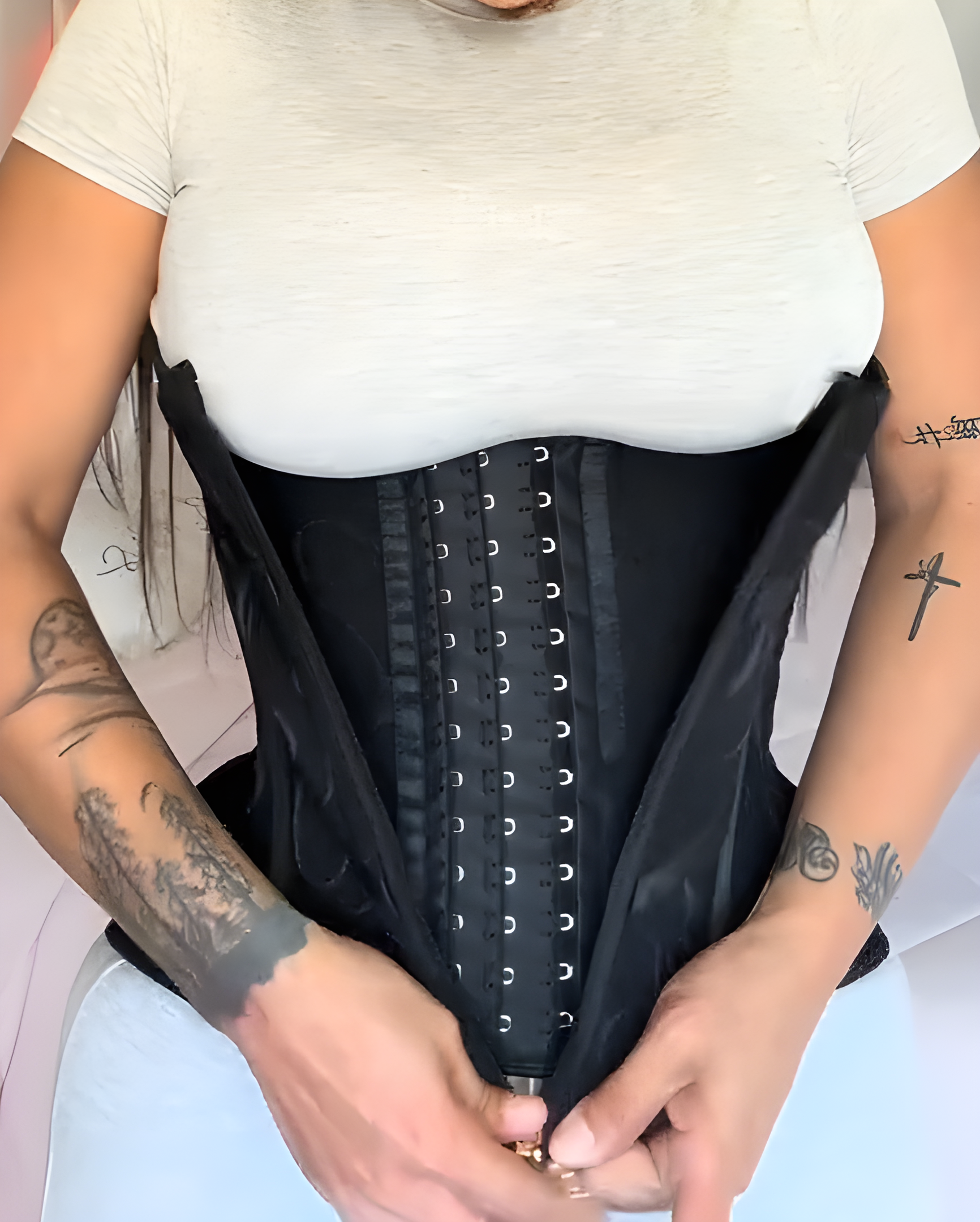 Double Layer Abdomen Control Print Waist Trainer