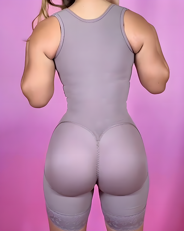 4-Row Hook- Eye Wide Strap Tummy Sculpting Body Shaper