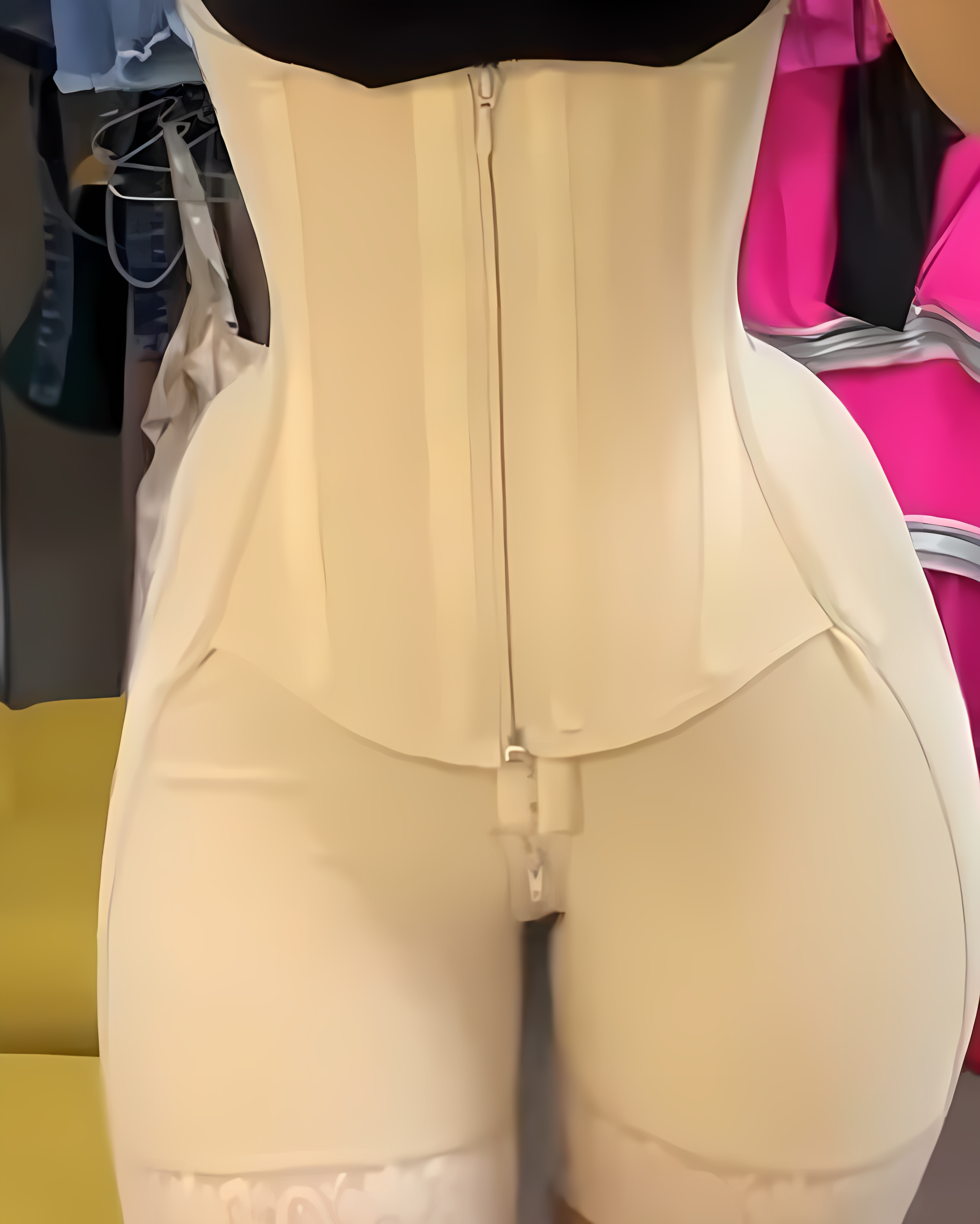 Double-Layer Tummy Compression Steel-Bone Open-Chest Shapewear