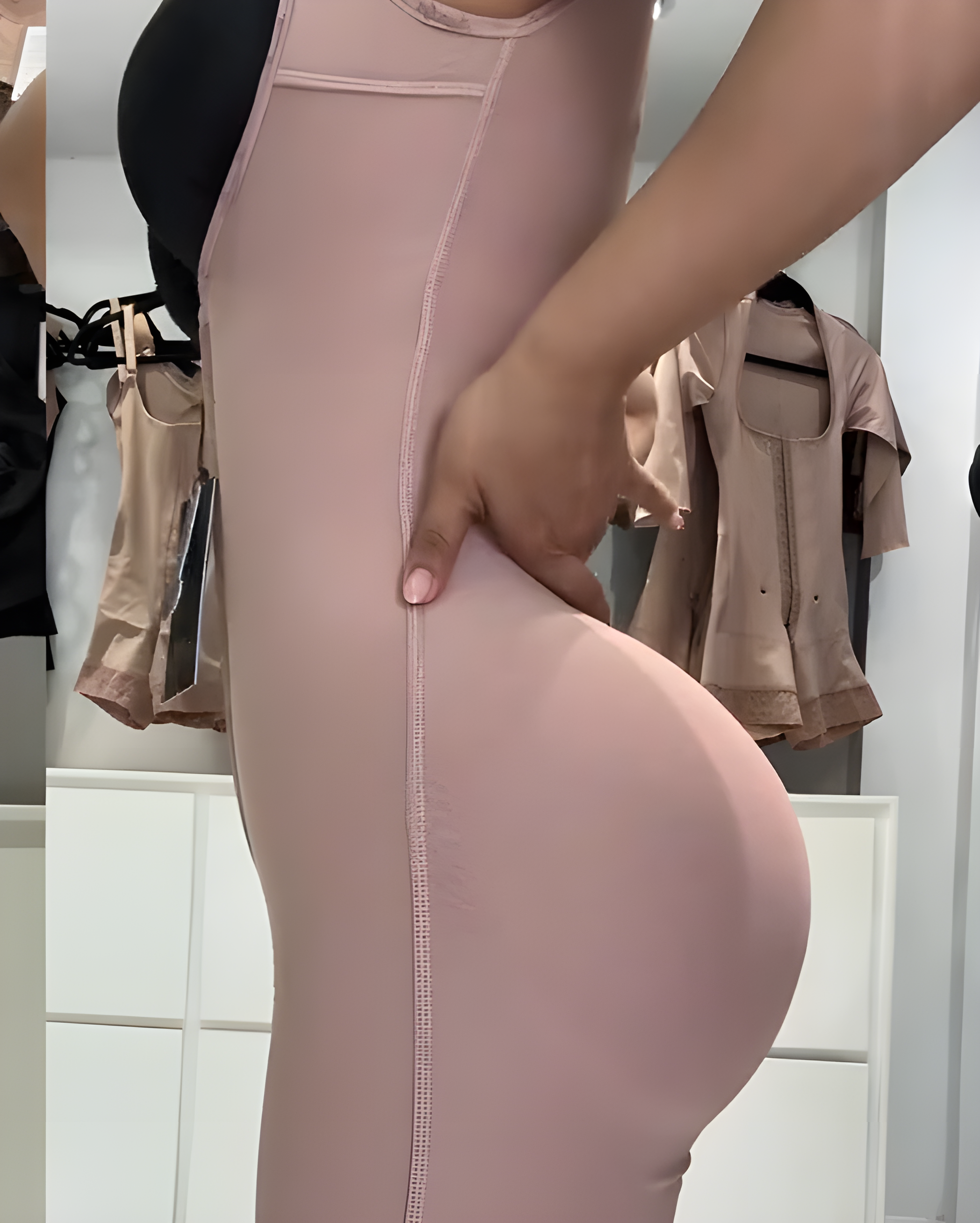 Wide Strap Open Bust Hook and Eye Shapewear