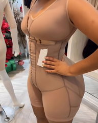 Sleeveless Tummy Shaping Hook Eye Full Body Shaper