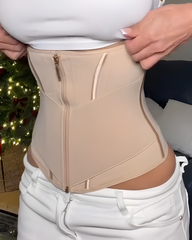 Double-Layer Abdominal Support Steel Boned Waist Trainer