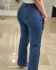 High-Rise Straight Leg Jeans