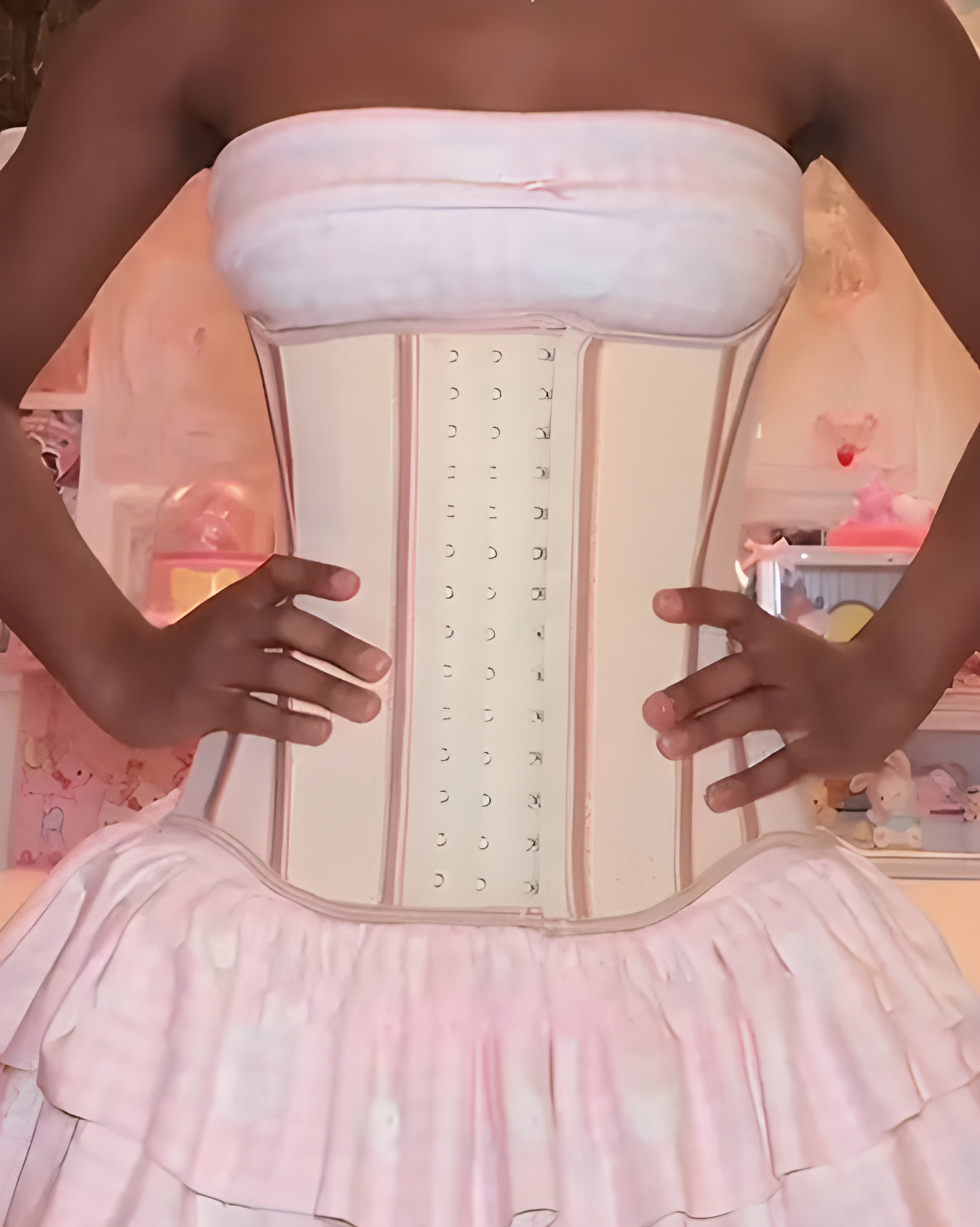 Steel Boned Abdominal Shaping Open Chest Waist Trainer