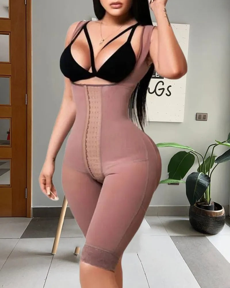 Tummy Control Adjustable Hook and Eye Front Closure Shapewear