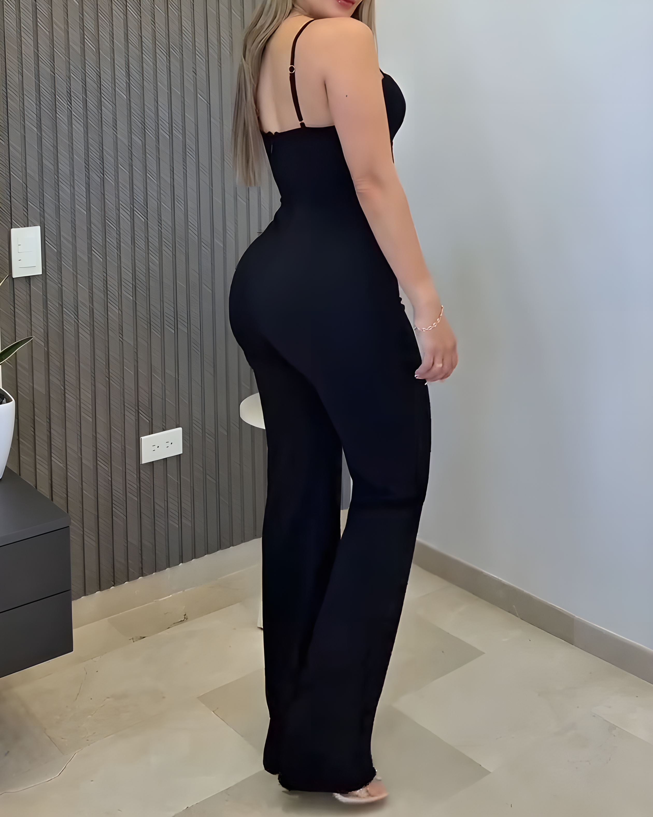 Cutout Wide-Leg Jumpsuit